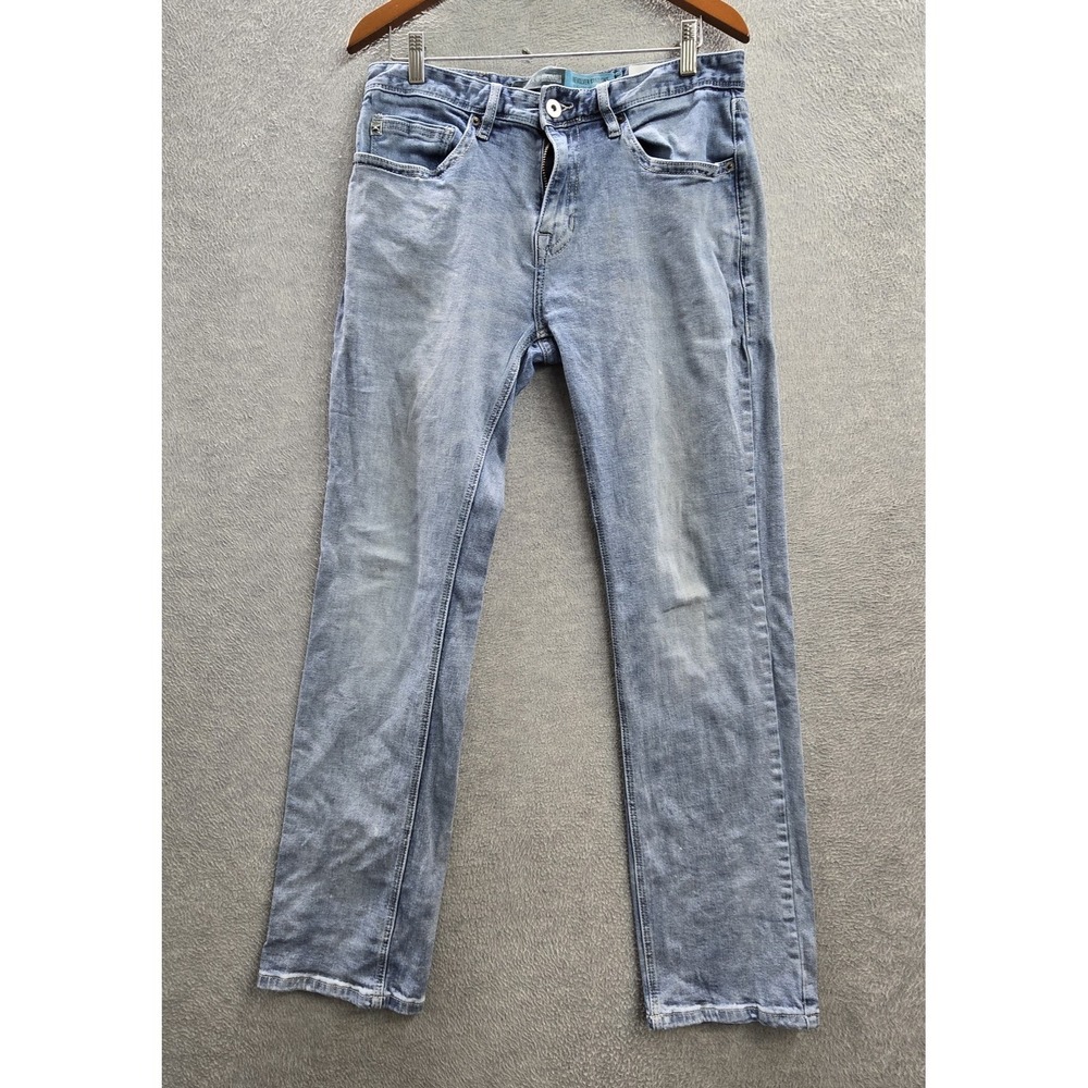 Rock & Roll x Hooey Denim Men Jeans 34X34 Light Blue‎ Revolver Straight Slim